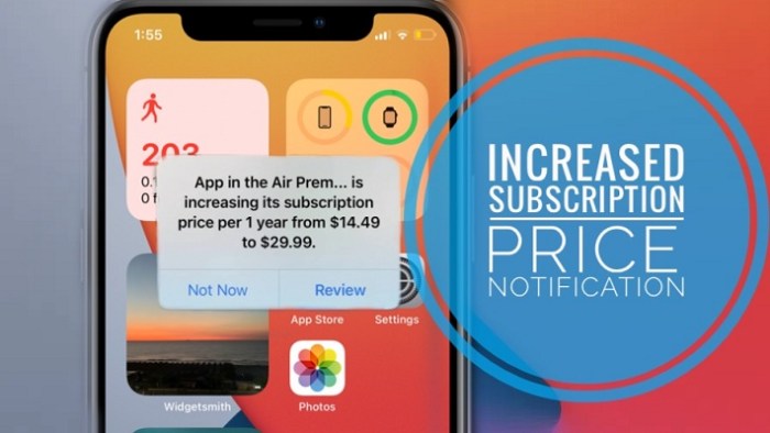 Apple ios iphone in app subscriptions discount policy